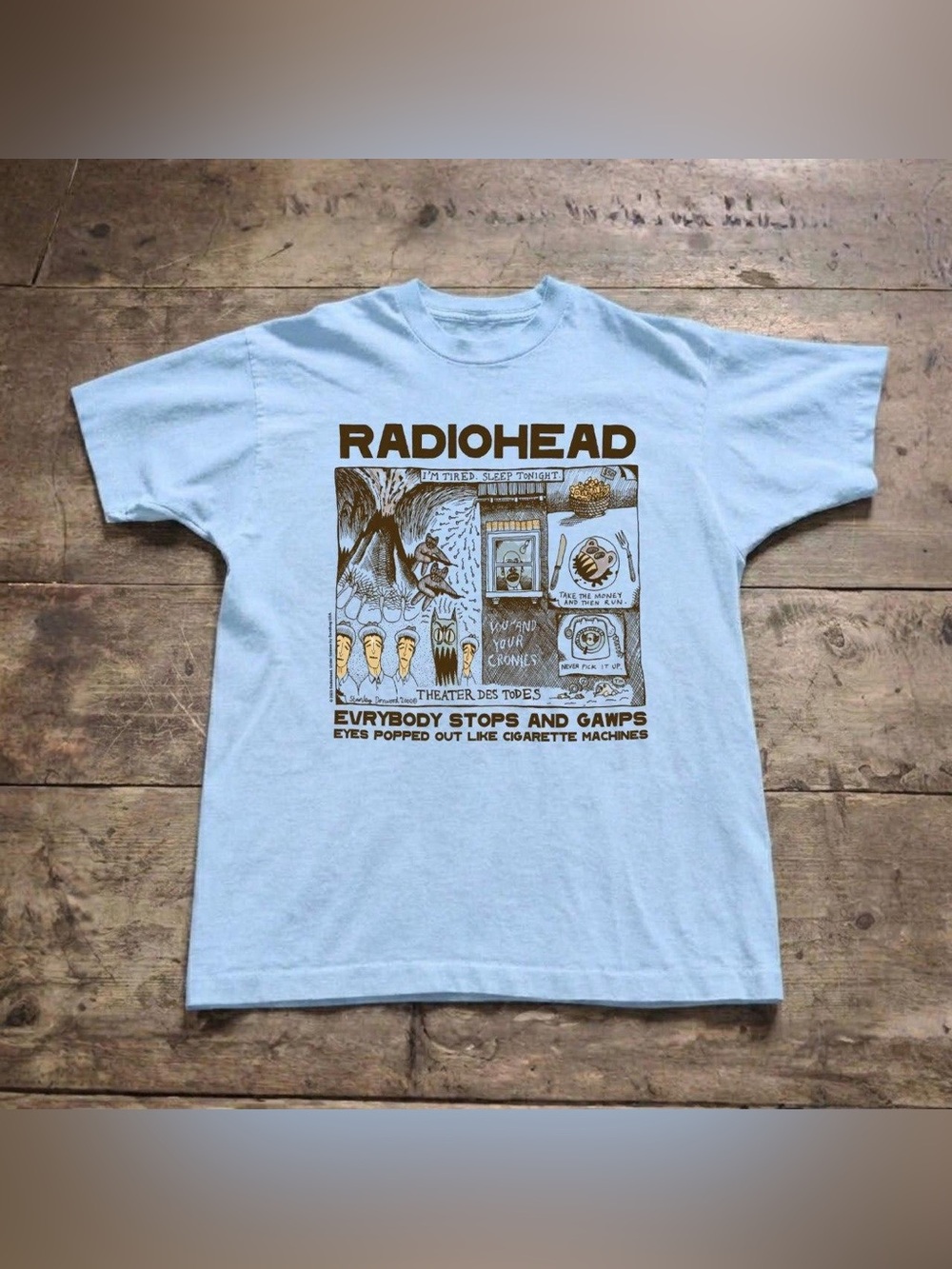 Radiohead Graphic Band Tee - Light Blue